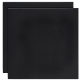 BENECREAT 2Pcs 10x10Inch Silicone Rubber Sheets, Black High Temperature Rsistant Rubber Mat for DIY Gaskets Material, Pads, Sealing, Cushion, 1mm Thick