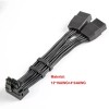 JOYJOM 12VHPWR 90 Degree Adapter to 2X 8Pin 16AWG 16