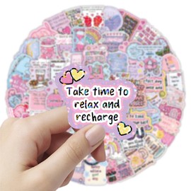 100PCS Holographic Motivational Stickers for Kids Adults, Inspirational Stickers for Water Bottle Journal Laptop, Positive Affirmation Quote Scrapbooking Supplies