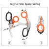 Multitool Scissors Folding 6 in 1 Multifunction Scissors Emergency Response