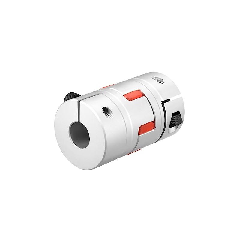 sourcing map Shaft Coupling 16mm to 16mm Bore L66xD40 Flexible