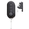 OGGIPRO 3 Button Key Shell Compatible with Fiat Grande Punto