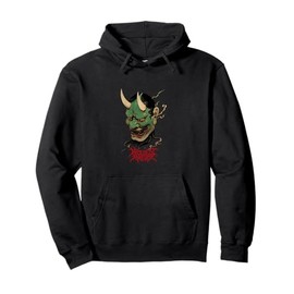 Hannya Oni Mask – Wolves Forever Dark Aesthetic Pullover Hoodie