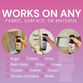 The Stink Solution Bathroom Odor Eliminator Spray Completely & Safely Removes Human Waste, Vomit, & Other Odor Fast | Urine Remover, Toilet Spray, Bathroom Deodorizer - 2 16 oz Bottles (Shower Fresh)