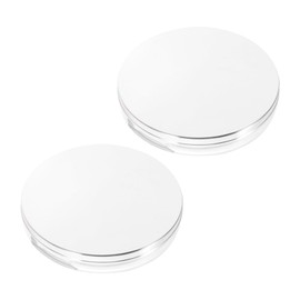 WOONEKY Loose Setting Powder Puff Empty Cosmetics Powder Box Flip- Abs Material Portable for Foundation Blusher