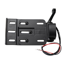 GIDIBII Motorcycle License Plate Holder,Side Mount License Plate License Plate Bracket with LED Light Compatible with Harley Sportster XL883 XL883L XL1200 XL1200X 2004-Later (Black)