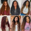 IIFLYDSFA Boho Faux Locs Crochet Hair 24 Inch 8 Packs