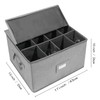 popoly Stemware Storage Cases, Wine Glass Storage Box Containers with