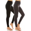 Sofra Ladies High Waist Fleece Leggings Regular & Plus