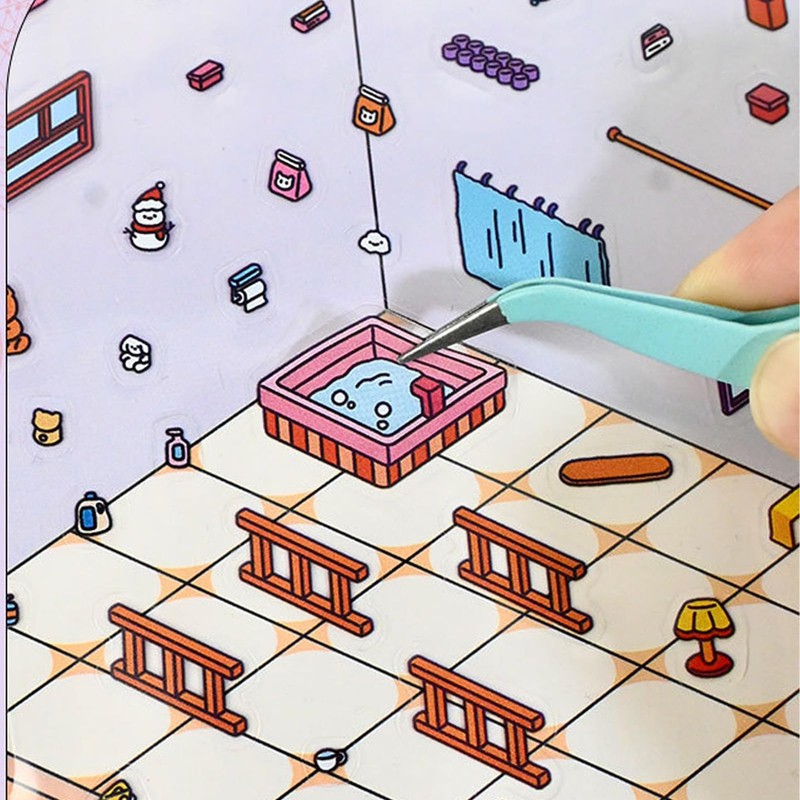 2 PCS Sticker Therapy Store, Sticker Therapy, 3D Sticker Scene,