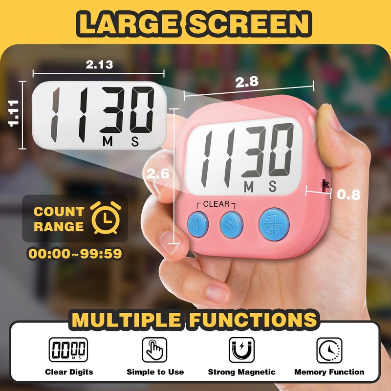 Classroom Timers for Teachers Kids Large Magnetic Digital Timer Teacher