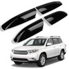 AZHZ 4PCS Black Roof Rack Covers Roof Rack Covers Fit