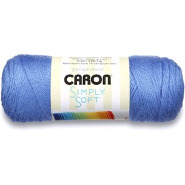 Caron Simply Soft Brites Acrylic Aran Knitting Yarn 170g - 9609 Berry Blue