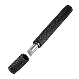 BettGolf Golf Club Groove Sharpener, Golf Club Cleaner and Iron Wedge Groove Sharpener Tool with 1 Carbide Tungsten Steel Cutters, Golf Club Re-Grooving Cleaning Tool 6-Tip, Golf Accessory (Black)