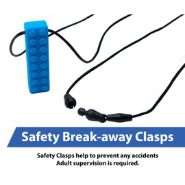 Tilcare Chew Chew Sensory Necklace – Best for Kids or Adults That Like Biting or Have Autism – Perfectly Textured Silicone Chewy Toys - Chewing Pendant for Boys & Girls - Chew Necklaces (3-Pack)