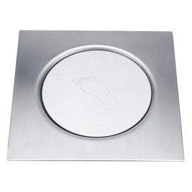 Pedal Bounce Type Floor Drain, Protect Kitchen, Bathroom, Garage, Basement from Smell, Mice, Made of Stainless Steel for HOM Improvement and Construction (5-Brushed)