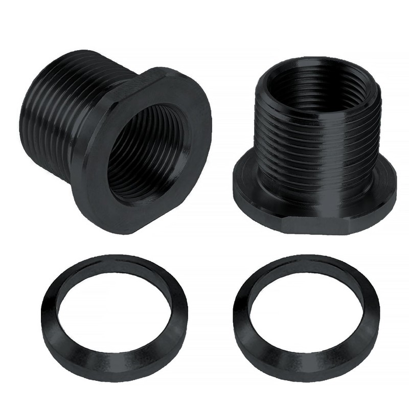 1/2x28 Convert to 5/8x24 with Crush Washer Thread Adapter Alloy