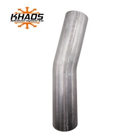 Khaos Motorsports 2.5" 15 Degree Exhaust Mandrel Bend Aluminized Steel Exhaust Tubing  MADE IN USA