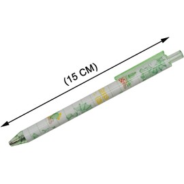 Maydahui Retractable Ballpoint Pen, Cute Animals, Dinosaurs, Green, Plants, Set of 12, 0.5mm, Black Ink, Gel Ballpoint Pen, Stylish, Stationery, Writing, Birthday, Gift, Children, Students, Gift
