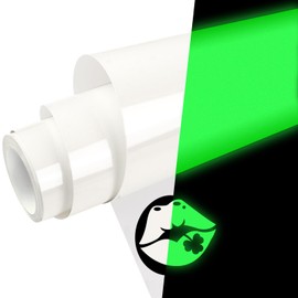 WRAPXPERT White Glow in The Dark Vinyl,Glow in The Dark Permanent Adhesive Vinyl Roll for Wrap,Stickers,Decal,Lettering,12" x5ft