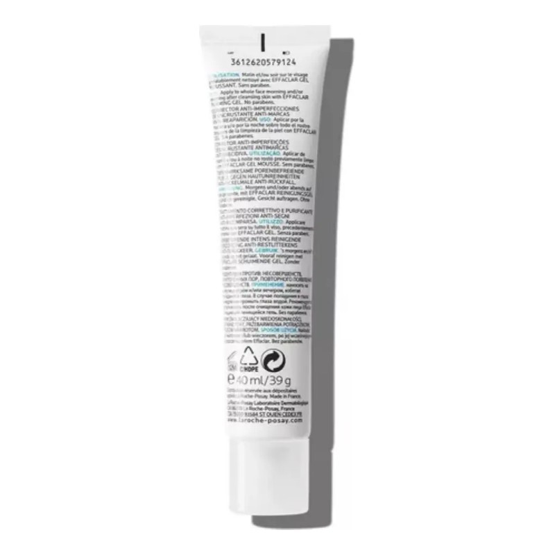 Roche Posay Effaclar Duo 40ml Tratamiento Acné Poros Obstruidos Seguro