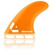 DORSAL Surfboard Fins Thruster 3 Set Future Compatible Medium Orange