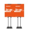 RKERSEIK Heavy Duty Adjustable poster Stand - 78" Double-Sided Banner
