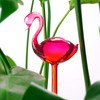 Self-Watering Glass Globes 2PCS Flamingo Gradient Hot Pink 10" Long