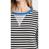 Free People Women's Classic Striped Crew, Black Combo