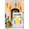 Easter Decor Double Sided Welcome Easter Bunny Garden Flag 12x18