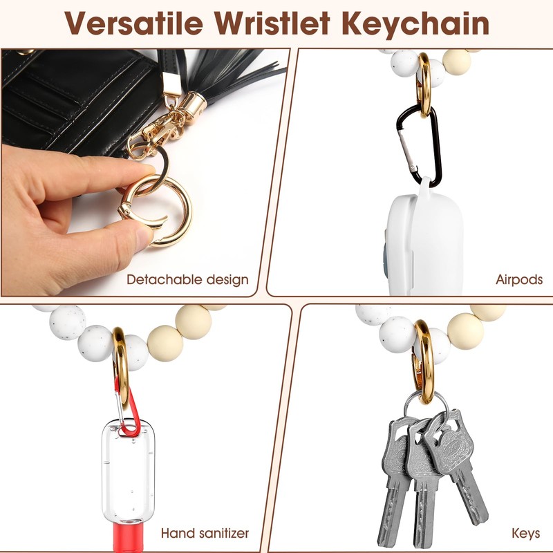 VZZNN 2 Pack Wristlet Keychain Wallet with Bracelet RFID Blocking