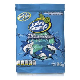 Gomitas Frutales Sin Gluten Lactosa 96g Lucky Gummys Tiburones