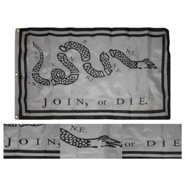 "Flags & Signs" 3x5 Embroidered Gadsden Join or Die 300D Nylon Flag 3'x5' 3 Heavy Duty a-1-5746