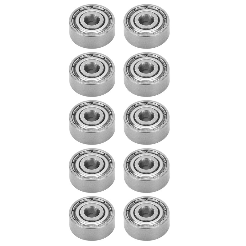10Pcs Ball Bearing Stainless Steel Mute Rolling Skateboard Wheel Drive