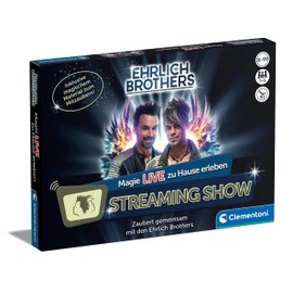 Clementoni Ehrlich Brothers Streaming Show - Live Magic Show for Home Including Accessories for Magician from 8 Years 59272