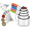 YUNNKEEY Measuring Cups & Spoons Set of 16 - Includes