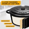 Velaze 7.5 QT Dutch Oven Pot with Lid, Enameled Cast