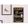 schilderkreis24 Funny Saying "Dart und Bier das Gönn ich Mir"
