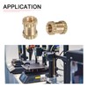 DTGN M2x4x3.5mm (IDxLxOD) Knurled Insert Nuts Brass Plastic Shell Brass