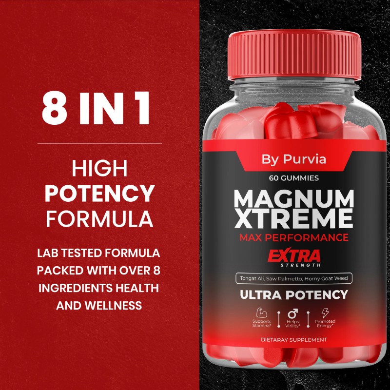 Purvia Magnum Xtreme Gummies with Extra Strength Formula for Overall