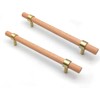 SYZOW 6 Pack Wood Cabinet Pulls 160Hole Center Wood Cabinet