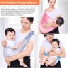 HINATAA Breathable Baby Sling Adjustable Baby Carrier Swaddle, Quick Drying,
