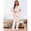 EPLAZA Silk Pajamas for Women Satin Pajamas Set 5 Pcs