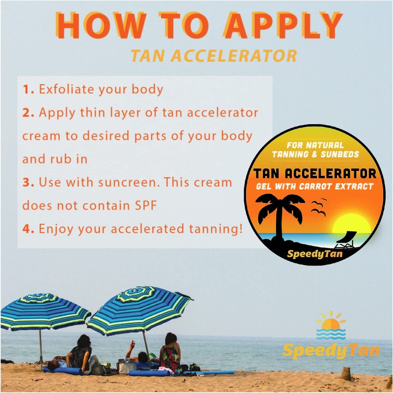 SpeedyTan Premium Tan Accelerator Gel + Oil - For Sunbed