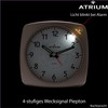 Atrium A251-17 Analogue Quartz Alarm Clock without Ticking with Light