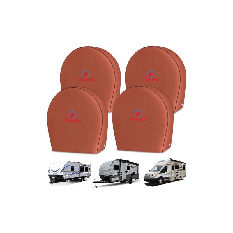 Comnova RV Tire Covers 4 Pack - Tough Tire Wheel
