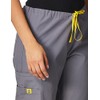 WonderWink Womens Origins Sierra Women's Medical Scrubs Pants, Pewter, X-Large