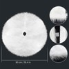 NTMY Christmas Tree Skirts, 36 Inch Faux Fur White Tree