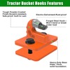Insaga 3/8" Tractor Bucket Hooks - 2 Pack Forged Steel