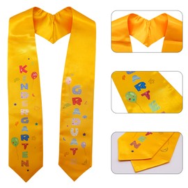 GraduationMall Class of 2025 Shiny Nursery Graduation Stole for Children Graduation Sash Graduation Stole 127 cm, gold